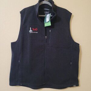 L.L.Bean Mens Slightly Fitted Sweater Fleece Vest XXL Casual Outdoors Hiking TMD
